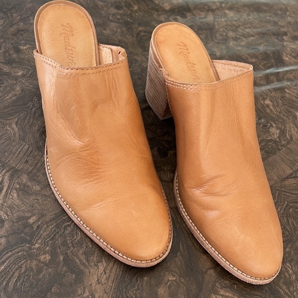 Madewell Harper Mules in Amber Brown size 6 - Picture 4 of 8